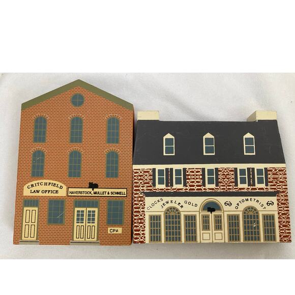 The Cat’s Meow 1991 Series IX Lot of 8 Buildings –signed by the artist Faline - Picture 5 of 6